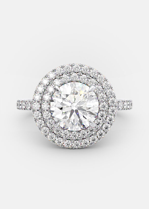 Alannah 1 ct round diamond engagement ring