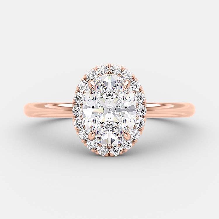 Rylee 1 Ct oval diamond engagement ring