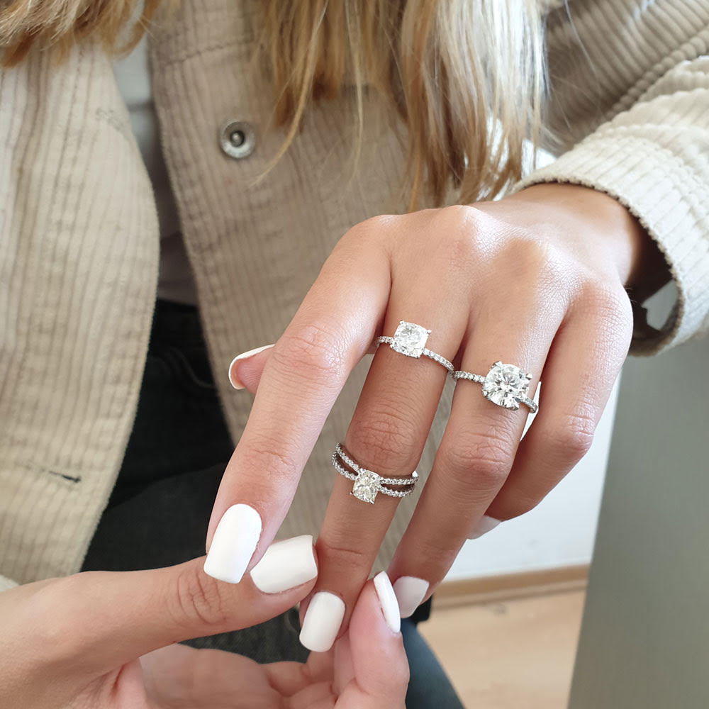 3 engagement rings