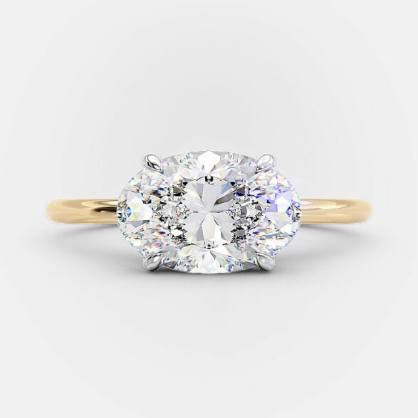 Ophelia 2.25 carat oval diamond engagement ring