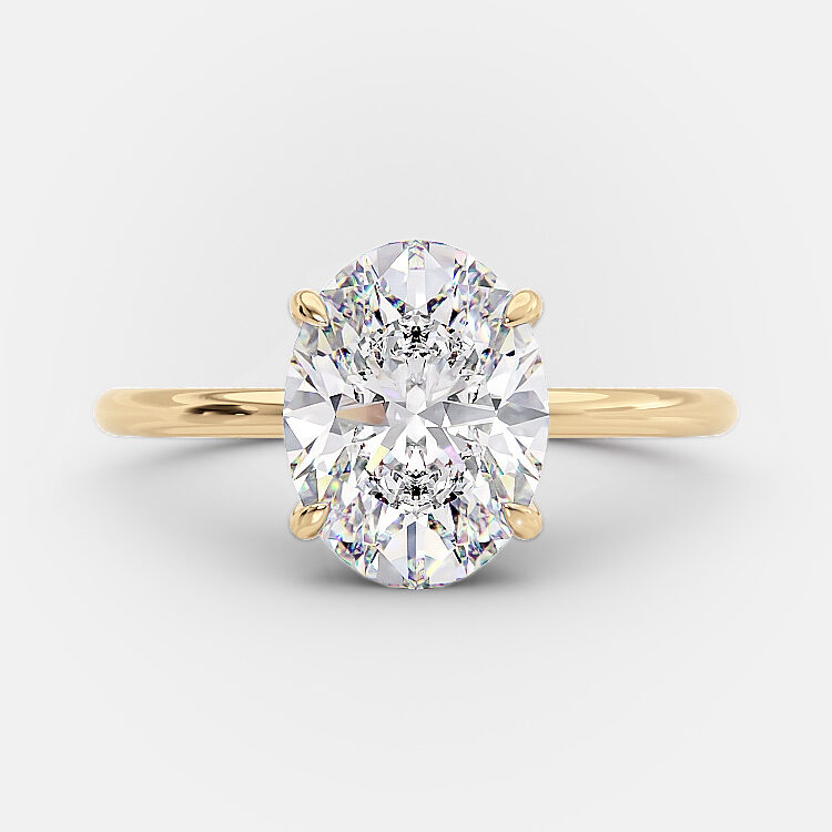 Paola 2.5 Ct oval solitaire engagement ring