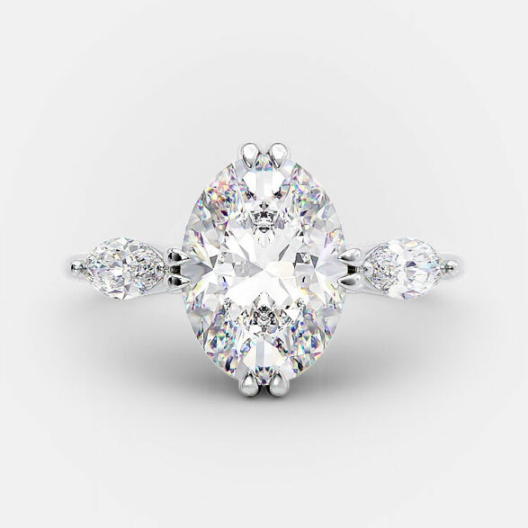 Rafaella 2.40 carat oval diamond engagement ring