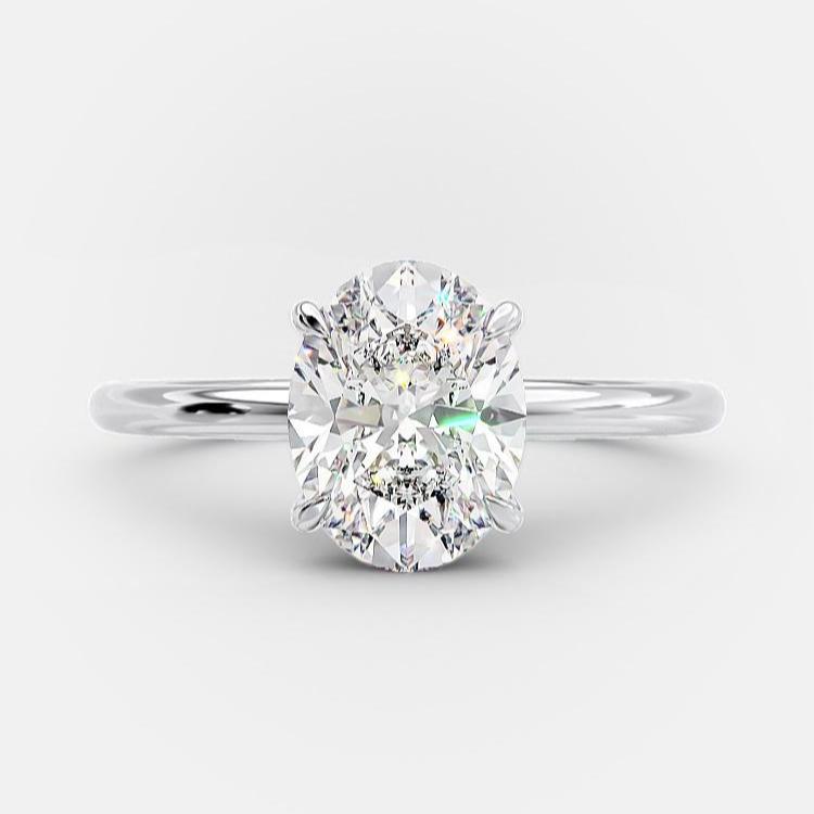 Amari 1.90 Ct oval diamond engagement ring
