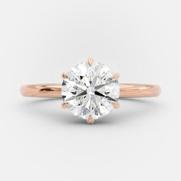 Athena 1.5 Ct round diamond engagement ring
