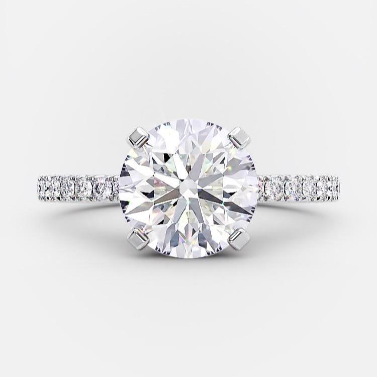 Joy 2.80 Ct round diamond engagement ring