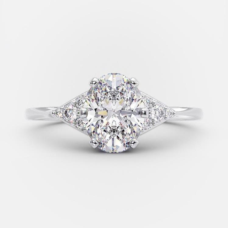 Keira 1.05 Ct oval diamond ring