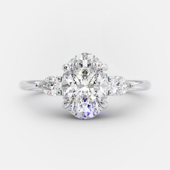 Leona 1.80 ct oval engagement ring