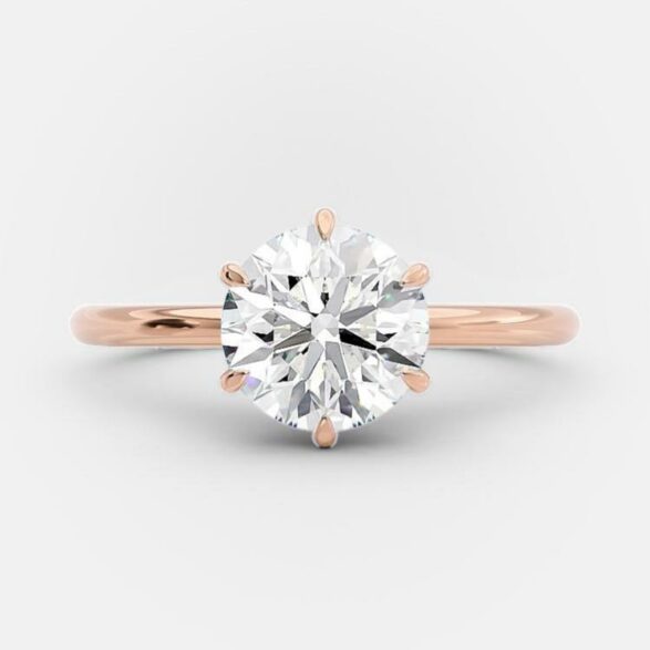 Mabel 2.0 carat solitaire round brilliant engagement ring