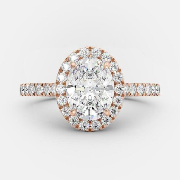 Rosie 1 carat oval engagement ring