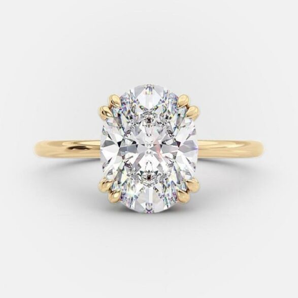 Fiona 2.09 carat oval diamond engagement ring