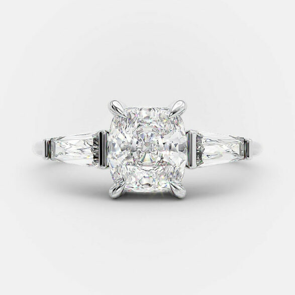 Jenna 2.50 carat cushion cut diamond ring