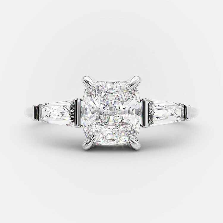 Jenna 2.50 carat cushion cut diamond ring