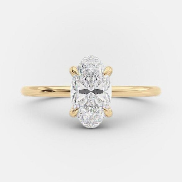 Anita 1.67 carat solitaire moval engagement ring