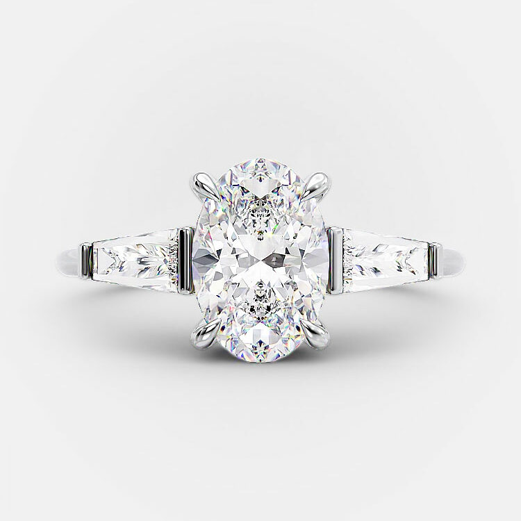 Mallory: 1 carat pear shape engagement ring