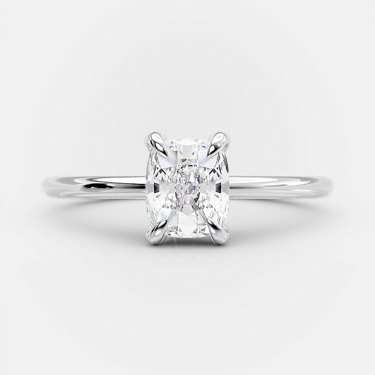 Odette 1 carat cushion cut engagement ring