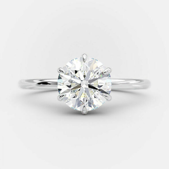 Palma 1.5 carat round diamond engagement ring