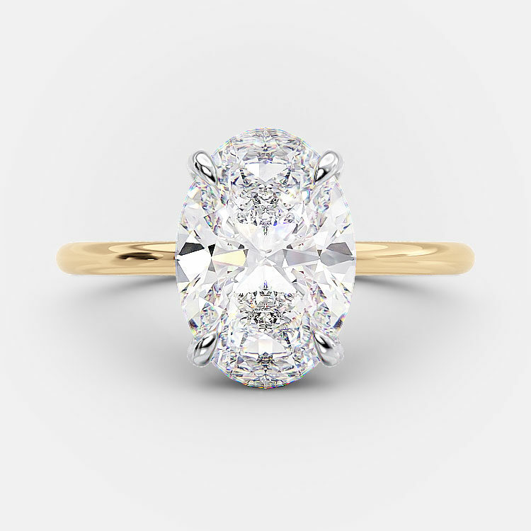 Solange 2Ct solitaire oval engagement ring
