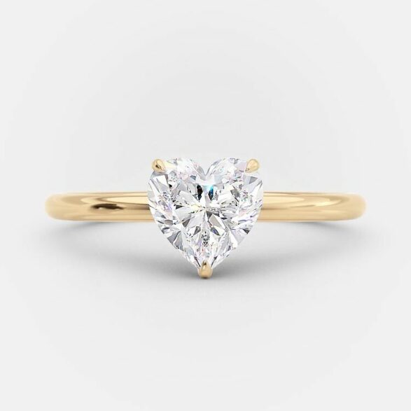 Antonella 1.50 carat heart diamond engagement ring