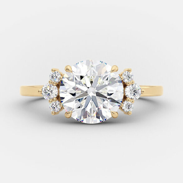 Daisy 2.10 carat round brilliant engagement ring