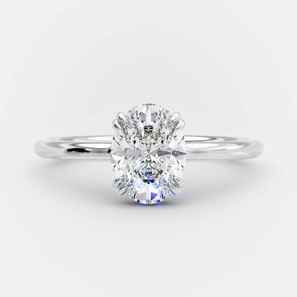 Alden 1 carat oval cut engagement ring