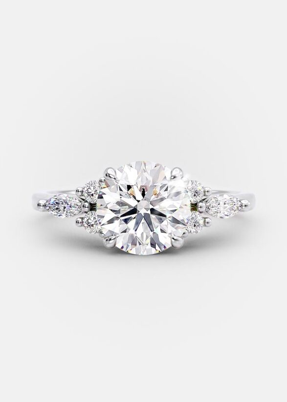 Aspen 1.51 Ct round diamond engagement ring