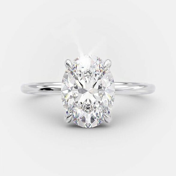 Eve 2 Carat oval engagement ring