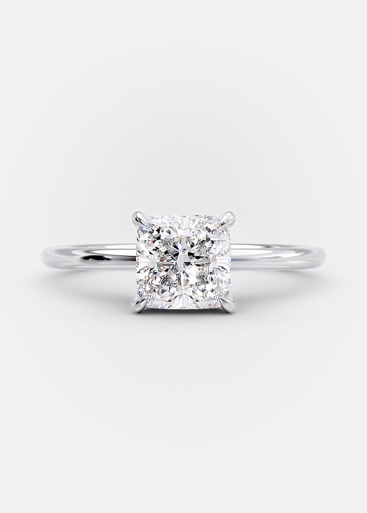 Wren: 1 carat radiant cut engagement ring | Nature Sparkle