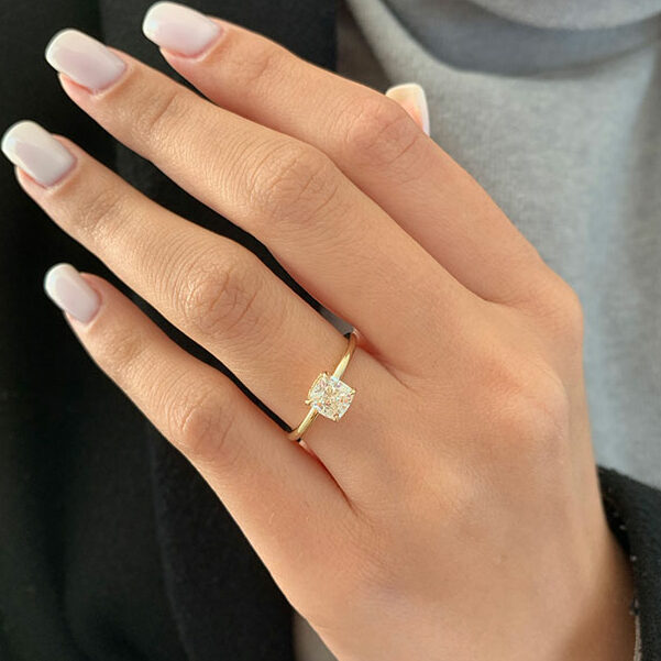 1 Carat Diamond Engagement Ring Solitaire Radiant Diamond | Etsy | Diamond  engagement rings, Wedding rings solitaire, Radiant diamond rings