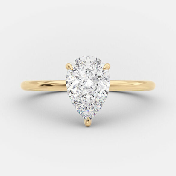 Mallory 1 carat pear shape engagement ring
