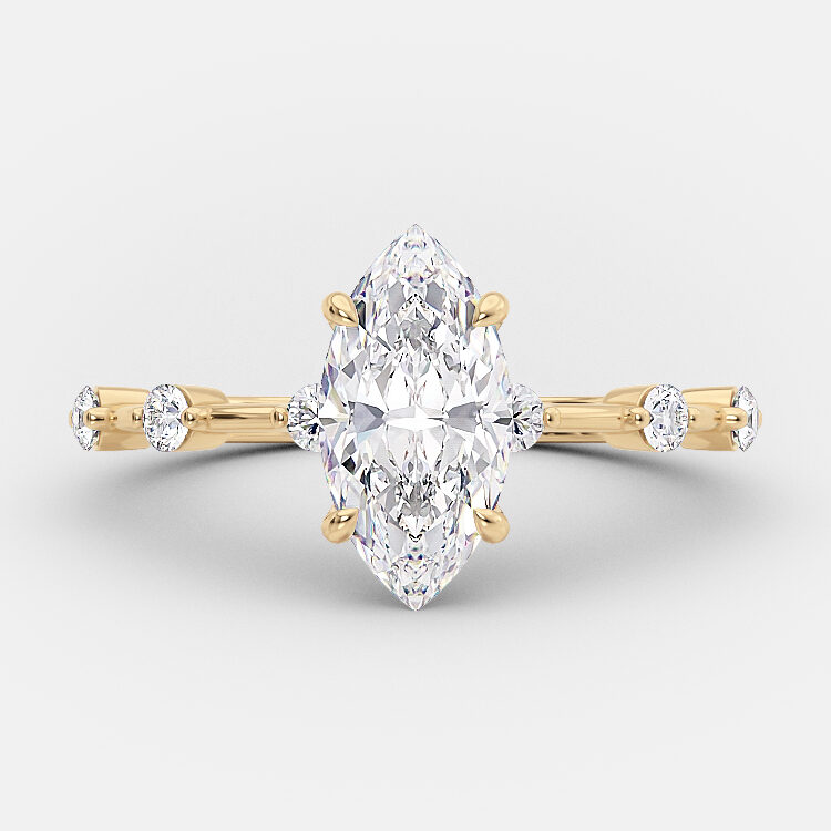 Adele 1 carat marquise cut engagement ring