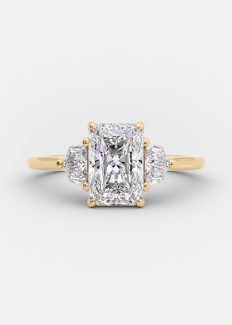 Delta: 1.82 carat radiant cut engagement ring | Nature Sparkle