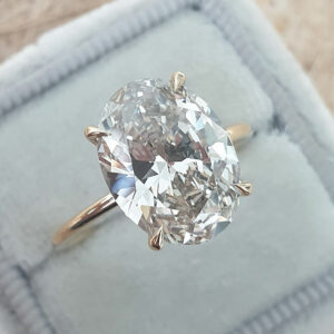Fauna: 4 carat oval engagement ring | Nature Sparkle