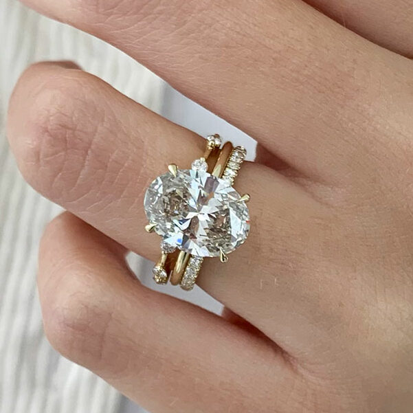 White Women's Ladies Diamond Wedding Ring, Shape: Circular at Rs 53350 in  Surat