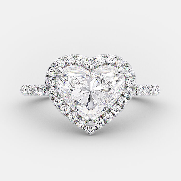 Lilo 2.40 carat heart shape engagement ring