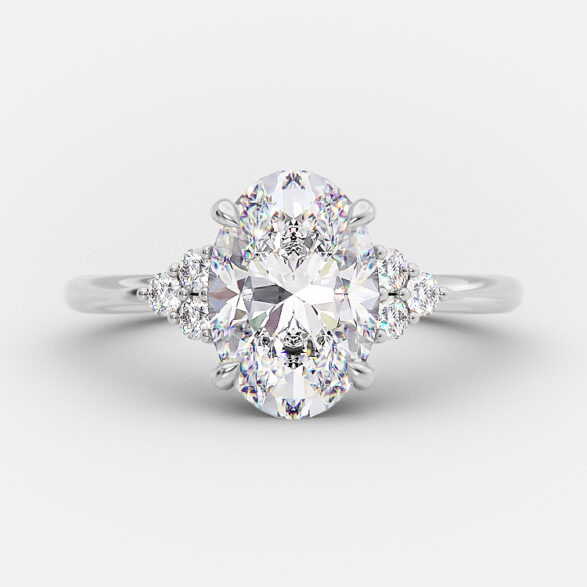 Tiffany 3.11 carat lab grown oval engagement ring