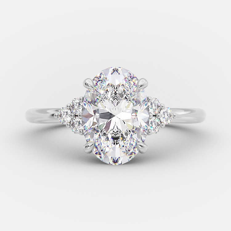 Tiffany 3.11 carat lab grown oval engagement ring