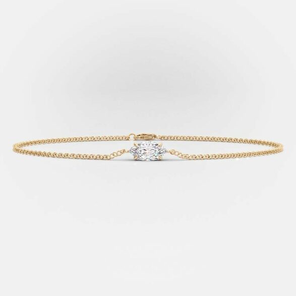 Marquise Single Diamond Bracelet