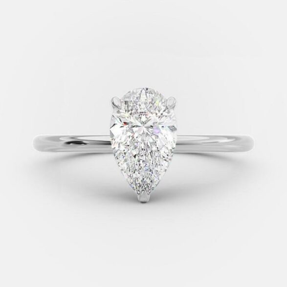 Cassidy 2.60 carat pear cut engagement ring