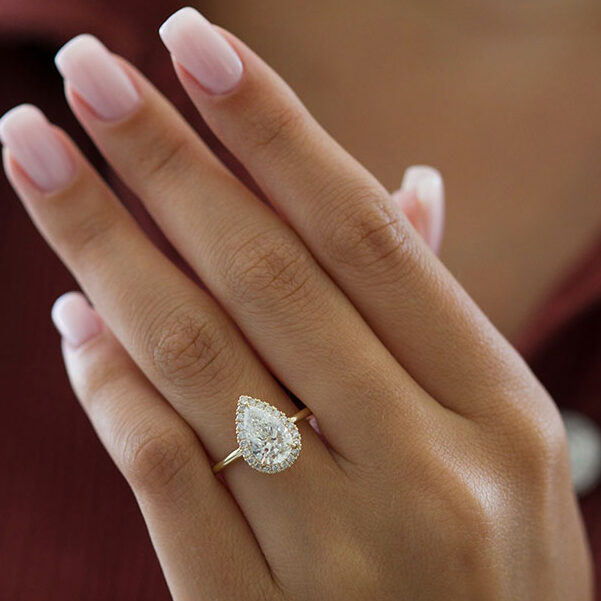 4 Carat C.E. Cushion Cut Diamond Halo Engagement Ring – Beverly Hills  Jewelers