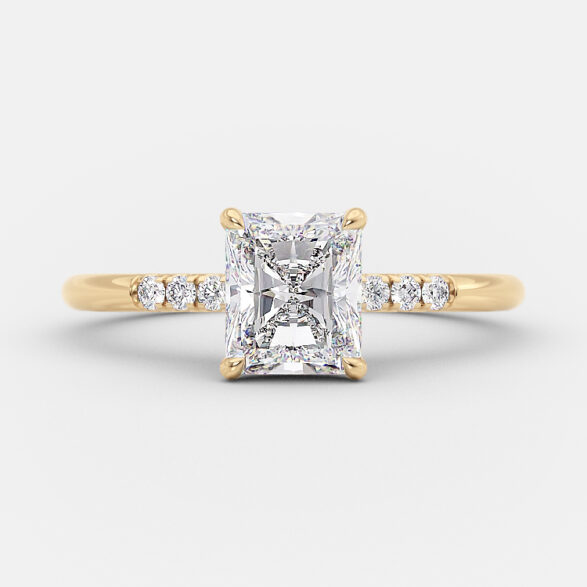 Katia 1.25 carat radiant cut engagement ring