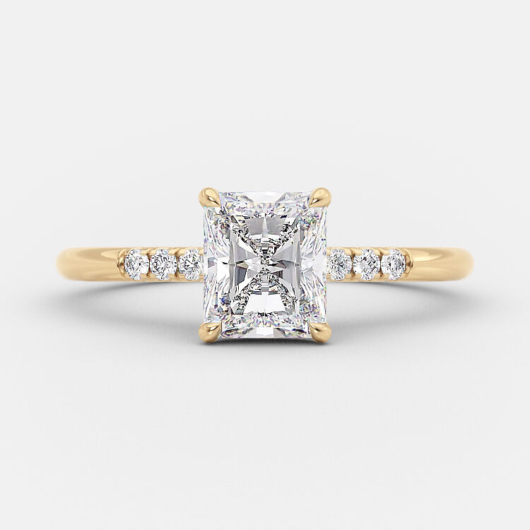 Katia 1.25 carat radiant cut engagement ring