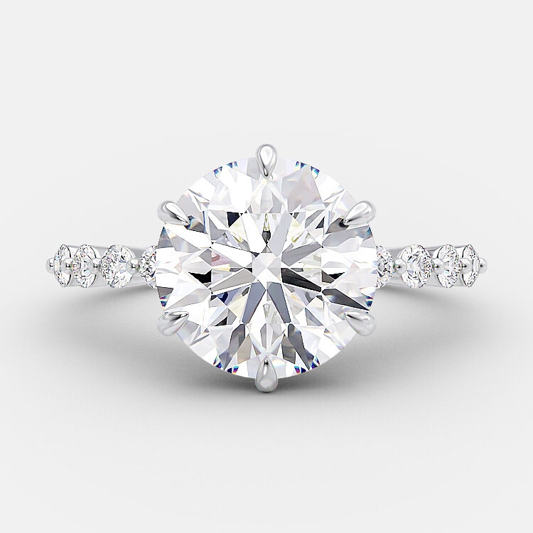 Vera 3.40 carat round brilliant engagement ring