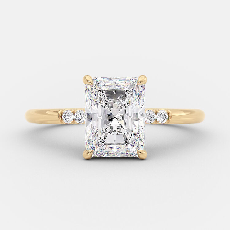 Essie 2.07 ct lab grown radiant cut diamond ring