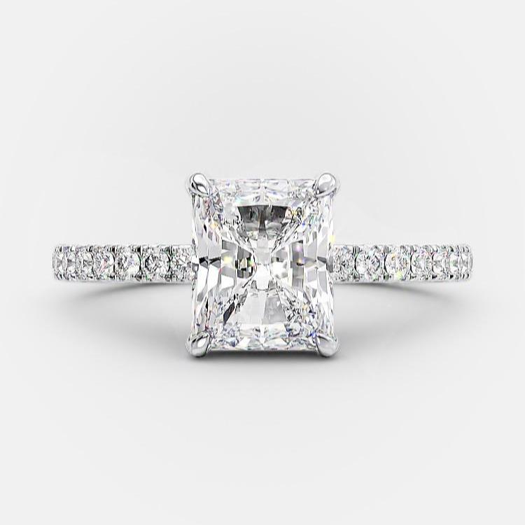 ANAIS 1.70 carat radiant cut engagement ring