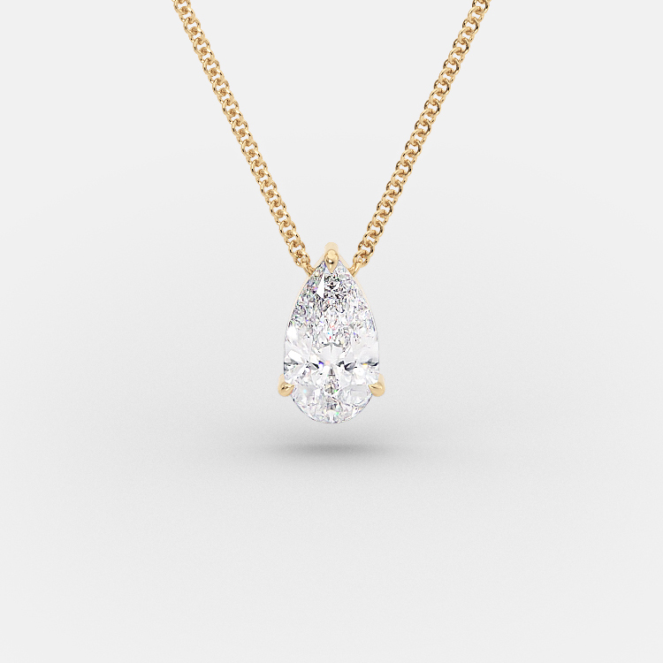 Pear Shaped Diamond Necklace – Sabrina A Jewelry