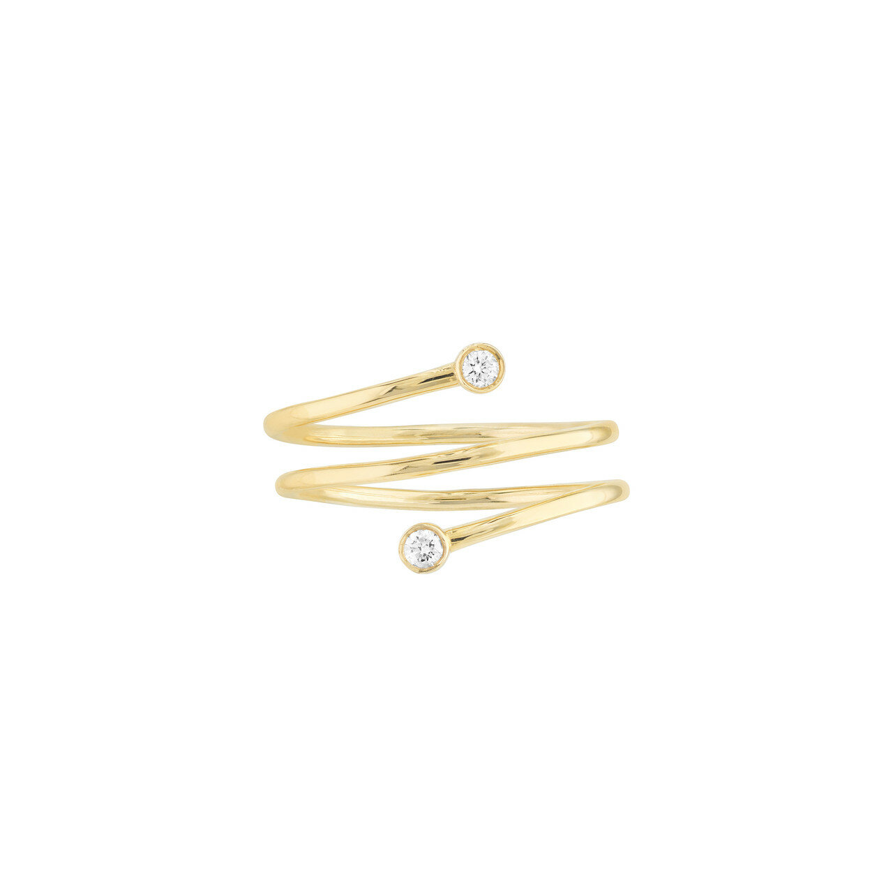 1/15ct Dia Wrap Around By Pass Ring | naturesparkle